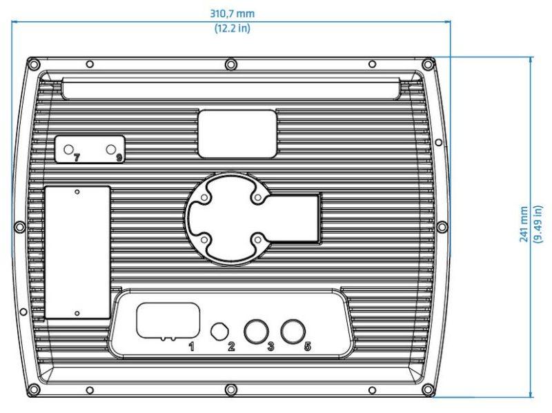 The back of a 6112 Display Unit