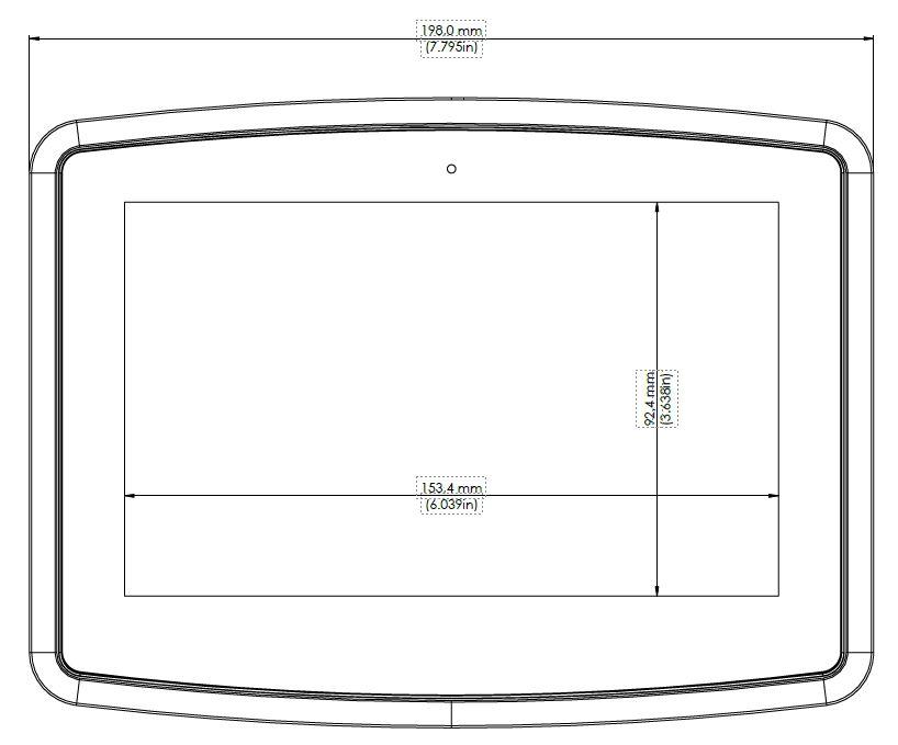 6807 measurements front