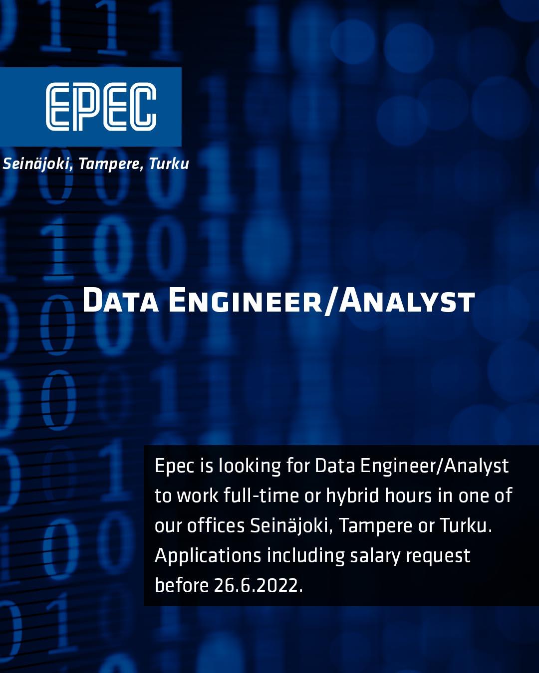 Data Engineer, analyst